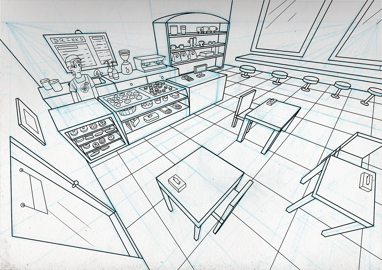 Three point perspective