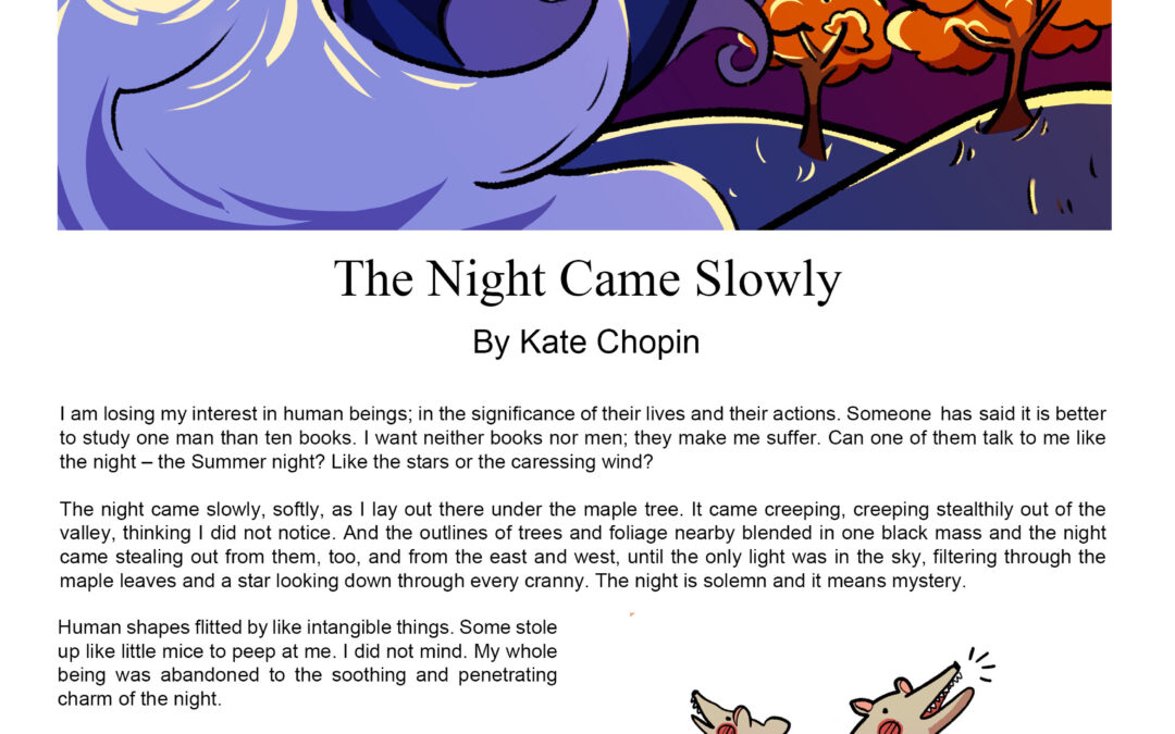 Story Illustrations Done for The Story “The Night Came Slowly”