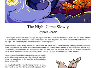 Story Illustrations Done for The Story “The Night Came Slowly”